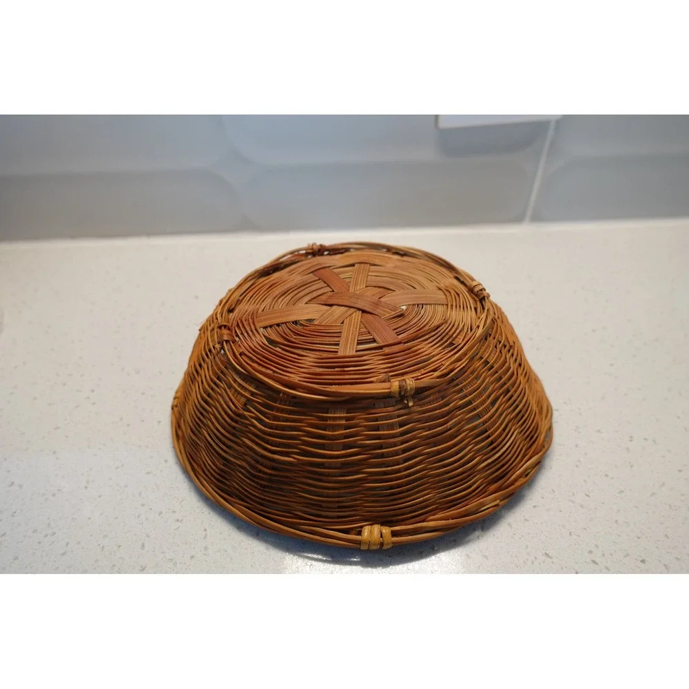 Woven Basket Decorative Bowl Planter Rustic‎ Cottagecore Home Decor
